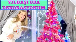 Yılbaşı İçin Odamı Dekore Edip Hazırlıyorum Vlog .Ecrin Su Çoban