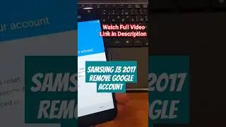 Without PC! Samsung J3 2017 (SM-J330F), Remove Google Account, Bypass FRP.