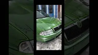 Skoda octavia cartoon style under the lack! 
