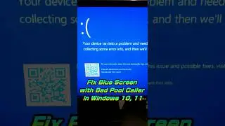 Fix Blue Screen with Bad Pool Caller in Windows 10, 11 💻 