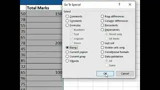 How to Fill blank cell in just one click