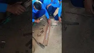 iti fitter project work , using electric arc welding 