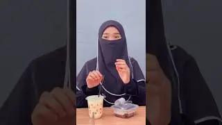 Cara ukhti minum pakai cadar