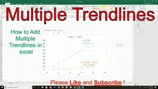 How To Add Multiple Trend Lines In Excel - Graph or Chart 📈👈👍