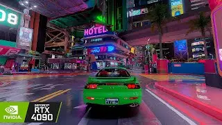 Cyberpunk 2077: A Visual Showcase with Path Tracing MAZDA RX7 DLSS 3.5 Gameplay