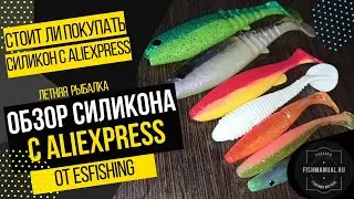 Стоит ли покупать силиконовые приманки из Китая? Обзор силикона с AliExpress от компании ESFISHING.