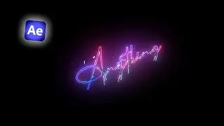 Epic signature Text and animation in After Effects tutorial | no plugin #aftereffectsedit#animation#