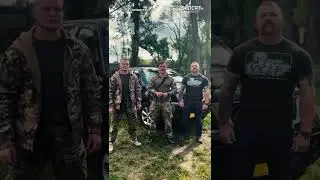 Бойцы Полка Калиновского поблагодарили за помощь волонтёров #shorts