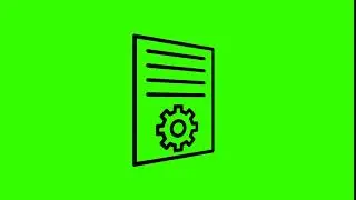 Animated Article Marketing Icon on Green Screen