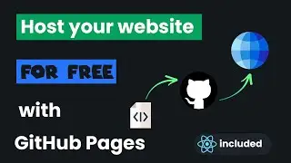 Host your website or React app for FREE with GitHub Pages