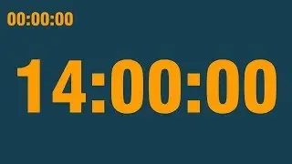 14 hour timer (play at 0.5x speed) (with end alarm, time elapsed and progress bar)