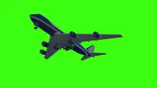 Download Free Green Screen Aeroplane Video || Plane Templates || No Copyright