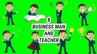 Animated green screen|Business and Teacher..😎