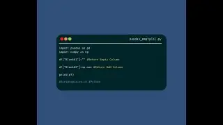 Python pandas - Create empty column in DataFrame
