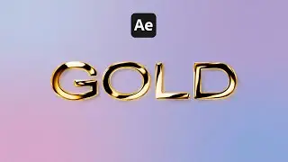 Gold Text Effect | Typography Animation in After Effects