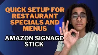 Amazon Signage Stick  Quick Setup for Restaurant Specials and Menus