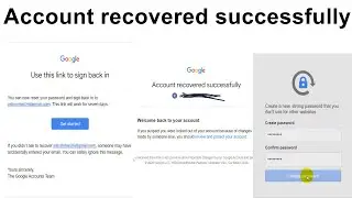 Google Account | 🤷‍♂️ Account recovered successfully after 6 hour 👍