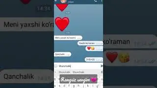 ❤️Seni Yaxshi ko'raman onashim  sevishganlar suxbati