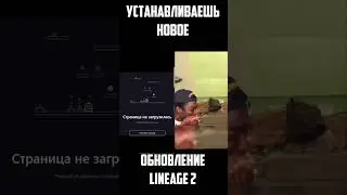 Когда установил новое обновление Lineage 2