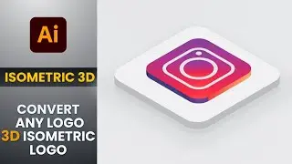 Convert any logo to 3D isometric logo Design in Illustrator | Adobe Illustrator