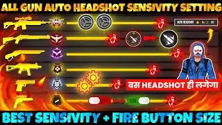 Free Fire Max Auto Headshot Trick 2024 Sensitivity Setting | 2gb, 4gb, 6gb Ram Headshot Sensitivity