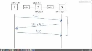 Netcat and TCP in a Virtual Linux Network