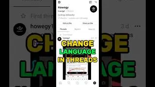 How To Change Language On Instagram Threads App