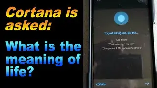CORTANA IS ASKED:  WHAT IS THE MEANING OF LIFE?  CORTANA FUNNY MOMENTS!