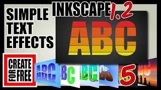 Retro Text Effect Inkscape
