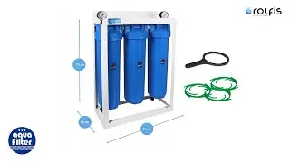 Aquafilter HHBB20B Big Blue 20" ➠ Cистема фільтрації з трьох колб на рамі