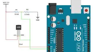 Interfacing LM35 temperature sensor with Arduino UNO | 