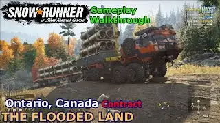 SnowRunner - The Flooded Land | The Albany River - Burned Forest Contract | Phase 9