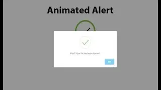 Animation Alert Css Without Sweet Alert AND With Sweet Alert Tutorial