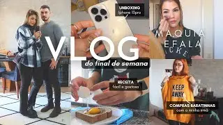 UNBOXING IPHONE 13PRO, COMPRAS COM A MINHA IRMÃ, MAQUIA E FALA, RECEITA E MUITA PIPOCA 