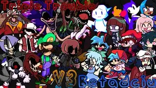 Triple Trouble But Everyone Sings it V3 [FNF]