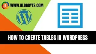 How to create tables in WordPress | Table Builder Plugin | Responsive Table In WordPress