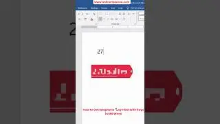 How to get Telephone Symbol in MS Word
