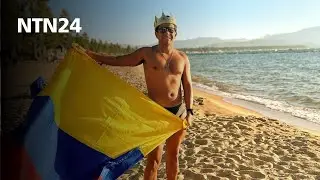 Él es Jorge Iván del Valle, el colombiano que consiguió la triple corona de natación en California