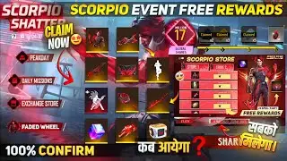 PROJECT CRIMSON UPCOMING EVENT FREEFIRE | FREEFIRE SCORPIO EVENT | SCORPIO EVENT FREE REWARDS |