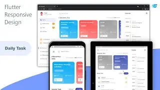 Responsive Dashboard Daily Task - Part 2 (mobile) - Flutter Design