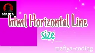 html Horizontal Line size 