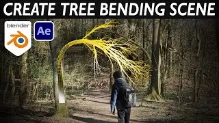 How To Create TREE BENDING EFFECT - Blender & After Effects Tutorial