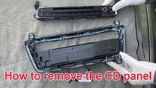 How to remove the oem radio panel before you install bmw  f30 ac lcd touch panel