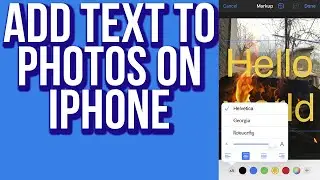 How to Add Text to Photos on iPhone