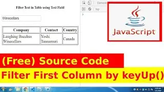 Ep47 - Filter First Column using keyUp() javascript Source Code