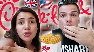 BRITS Try CHICK-FIL-A for the FIRST TIME! 🇺🇸