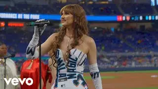 Radmila Lolly & DJ Mike Tee - MAGIC Performance (Miami Marlins vs New York Mets)