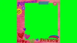 Notebook memories frame 🖼️ green screen effects