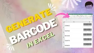 How To Generate Barcode in Excel |How to Create Barcode in Excel