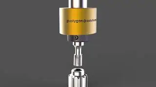 Rotary Broaching Illustration in a Mill - By Polygon Solutions